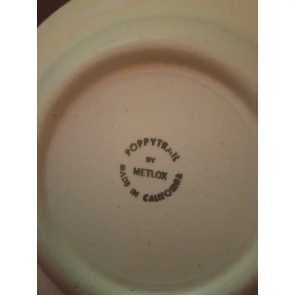 Metlox Pottery POPPYTRAIL Navajo Dessert/Cereal/Soup/Fruit Bowl ~6 